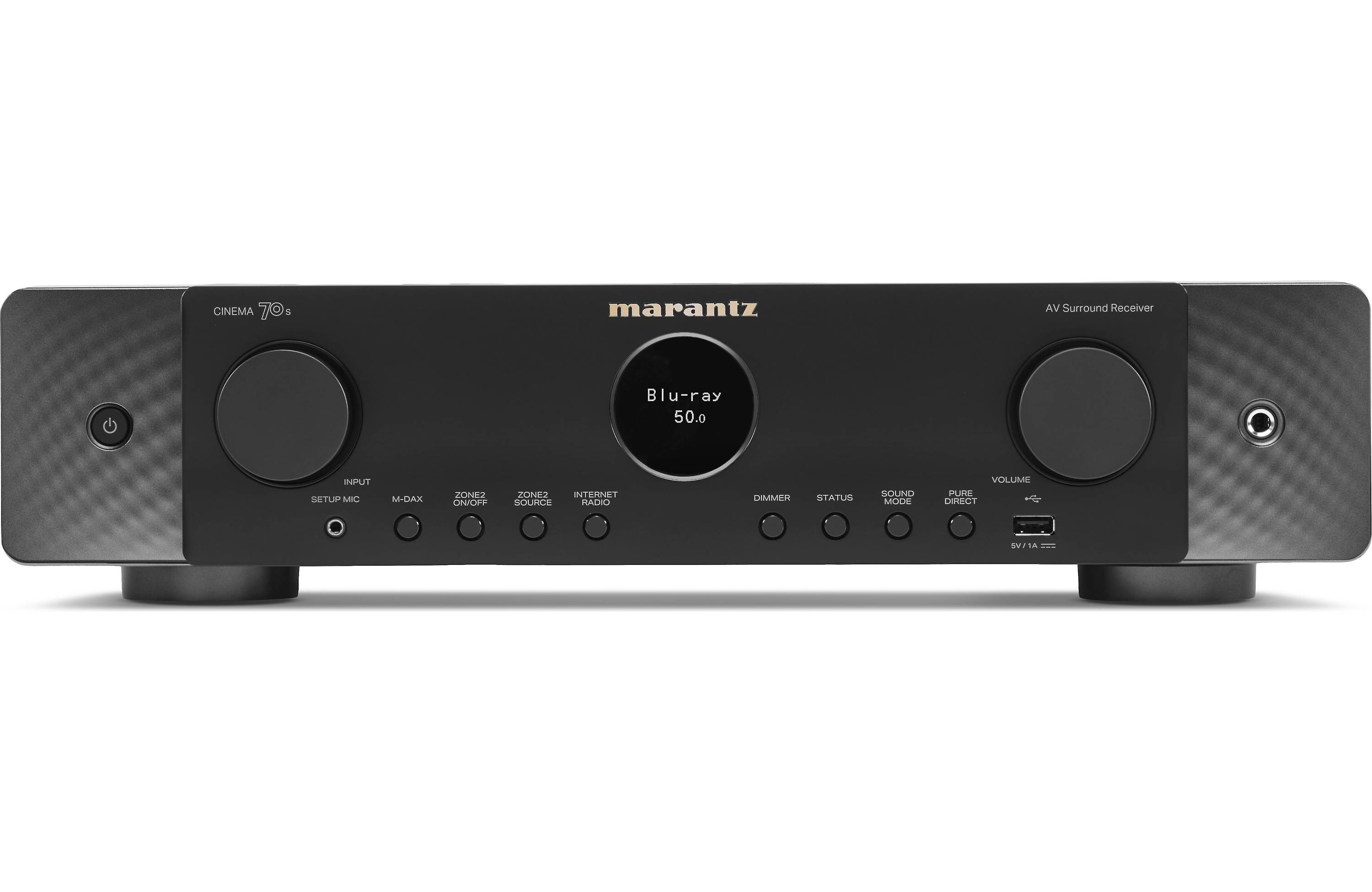 Marantz Cinema 70S Slimline 7.2 Channel Av Receiver HEOS Built-in 8K Dolby Atmos Black Black