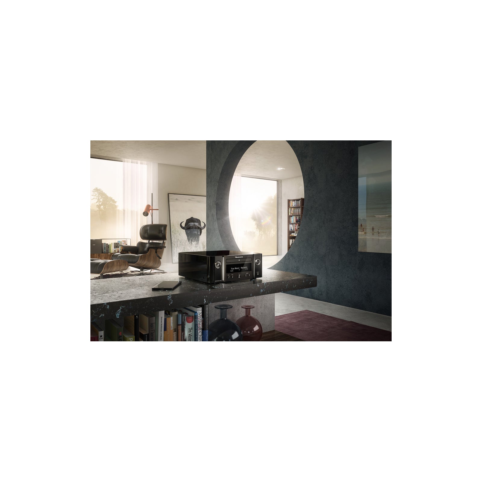 Marantz Melody X MCR612 Hifi Network System in Black Black