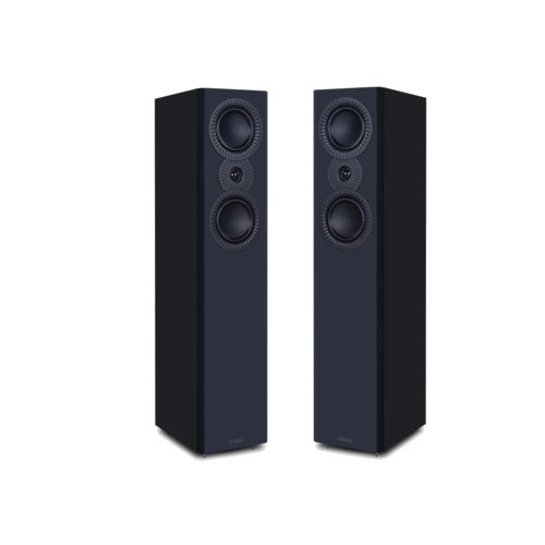 Mission LX-4 MKII Standmount Floorstanding Speakers Black Pair Black