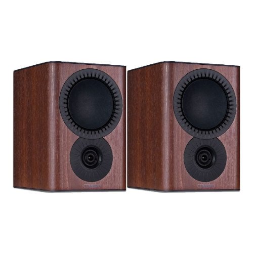 Mission QX2 MKII Standmount Bookshelf Speakers Pair Walnut Walnut