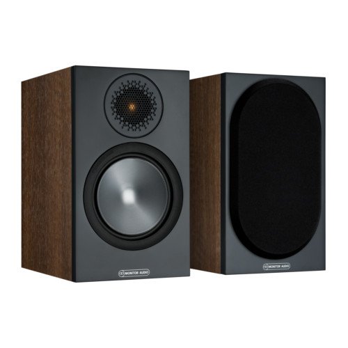 Monitor Audio Bronze 100 Bookshelf Speakers Walnut Pair 6G including 5 Year Warranty Walnut