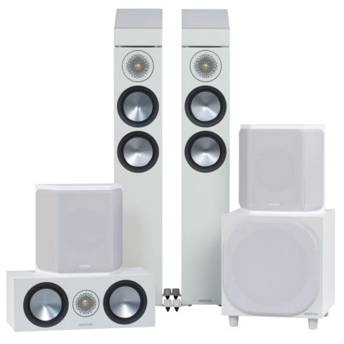 Monitor Audio Bronze 200 AV 5.1.2 Atmos Speaker Package White White