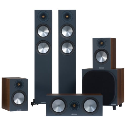 Monitor Audio Bronze 200 AV 5.1 Speaker Package Walnut Walnut