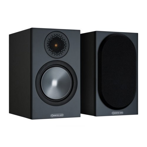 Monitor Audio Bronze 50 Bookshelf Speakers Black Pair 6G including 5 Year Warranty Black