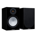 Monitor Audio Silver 100 Bookshelf Speakers Pair 7G Black Gloss Black