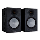 Monitor Audio Silver 100 Bookshelf Speakers Pair 7G Black Oak Black Oak