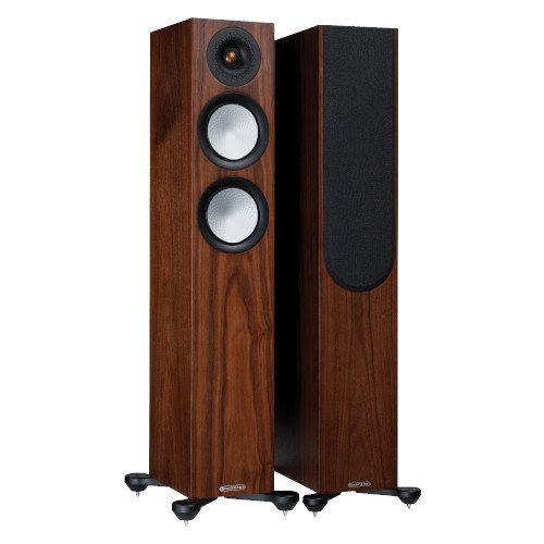 Monitor Audio Silver 200 Floorstanding Speakers Pair 7G Walnut Walnut