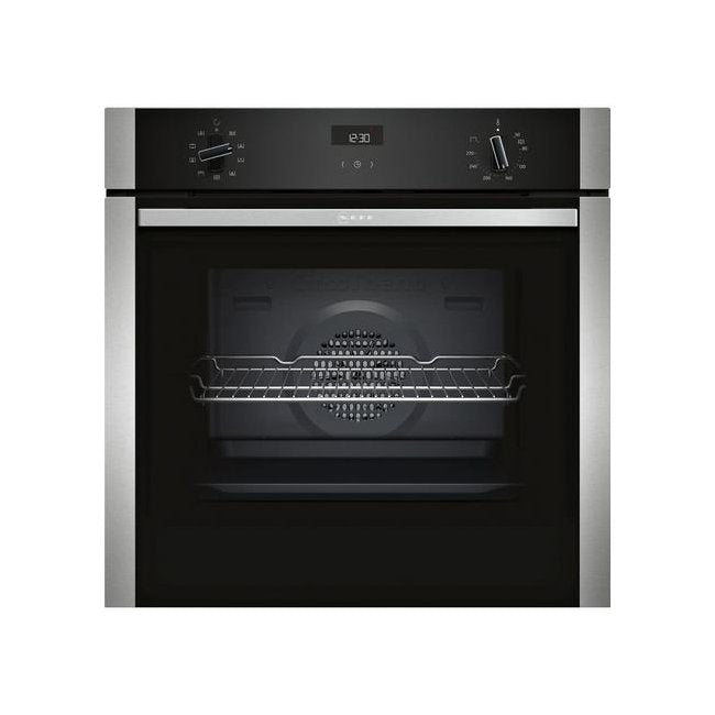 NEFF B1ACE4HN0B N50 Electric CircoTherm Single Oven Black Steel Black
