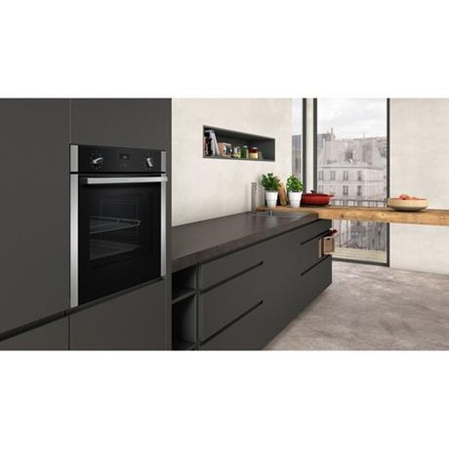 NEFF B1ACE4HN0B N50 Electric CircoTherm Single Oven Black Steel Black