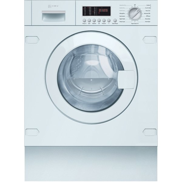 Neff V6540X2GB Washer dryer 7by4 kg 1400rpm Time delay - Time remaining Sensor drying Large LED display