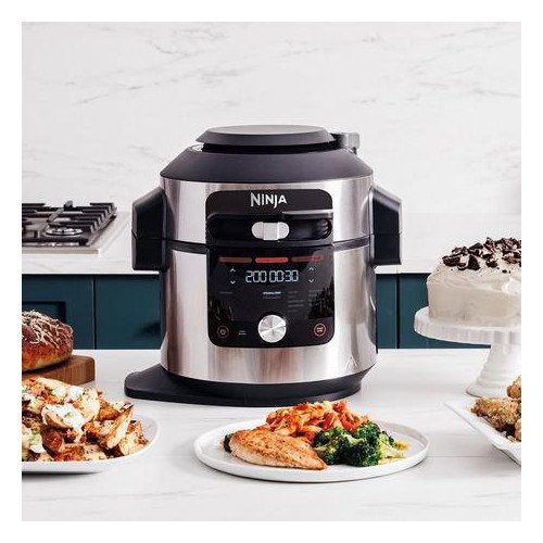 Ninja Foodi MAX 15 in 1 SmartLid Multi Cooker with Smart Cook System OL750UK Silver