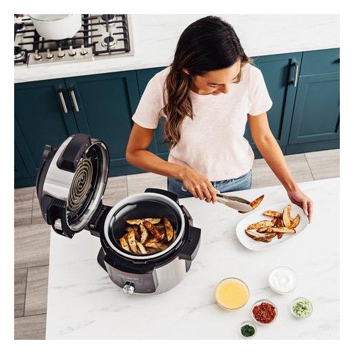 Ninja Foodi MAX 15 in 1 SmartLid Multi Cooker with Smart Cook System OL750UK Silver