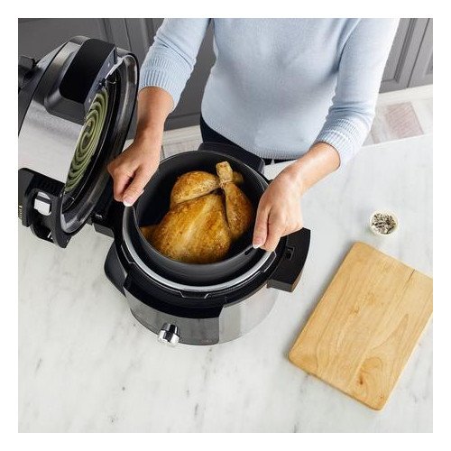 Ninja Foodi MAX 15 in 1 SmartLid Multi Cooker with Smart Cook System OL750UK Silver