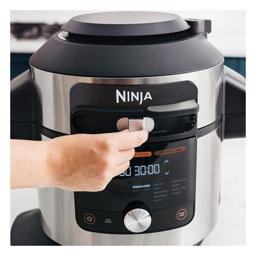 Ninja Foodi MAX 15 in 1 SmartLid Multi Cooker with Smart Cook System OL750UK Silver