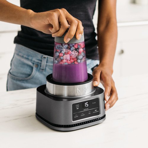 Ninja® Foodi® Power Nutri™ Blender 2-in-1 with SmartTorque™ CB100UK Silver