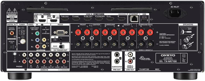Onkyo TX-NR7100 9.2 Channel Av Receiver - Black