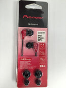 Pioneer SECL501R Fully Enclosed Dynamic In Ear Headphones in Red Red