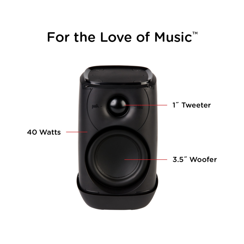 Polk Assist Bluetooth Speaker in Black Polk ASSISTUKBK
