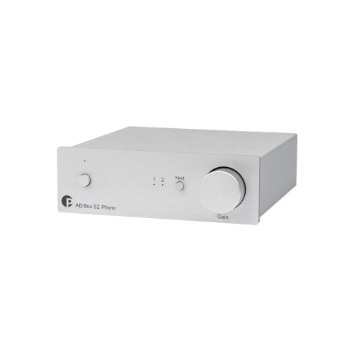 Project AD Box S2 Phono A/D converter for line & Phono with USB and analogue output Silver Silver