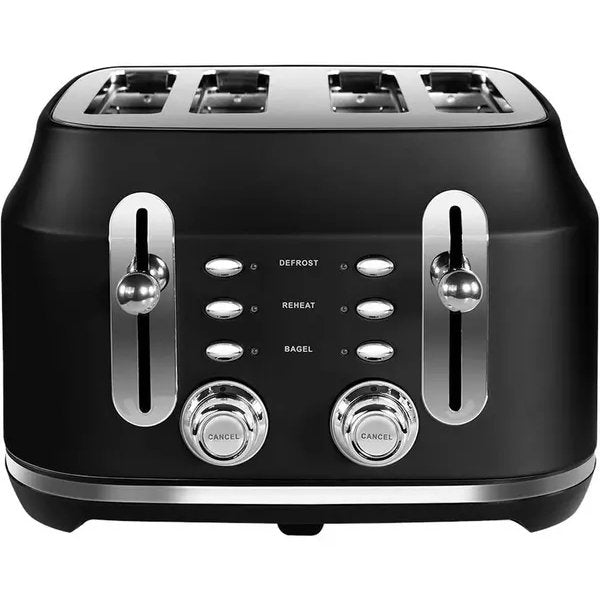 Rangemaster RMCL4S201BK Classic 4 Slice Toaster - Black Black