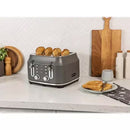 Rangemaster RMCL4S201GY Classic 4 Slice Toaster - Grey Grey