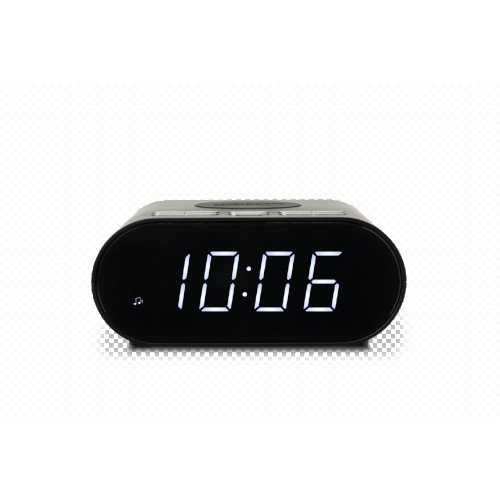 Roberts Ortus Charged DAB DAB+ FM Alarm Clock Radio with Wireless Smartphone charging Black Black