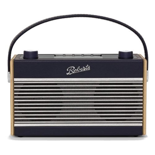 Roberts Rambler BTS DAB DAB+ FM RDS Stereo Digital Radio with Bluetooth Alarms and ECO Power Saving Mode Navy Blue Navy Blue