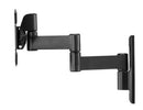 SANUS SF213-B2 Full-Motion Wall Mount for Screens up to 27inch, extends 13inch Black