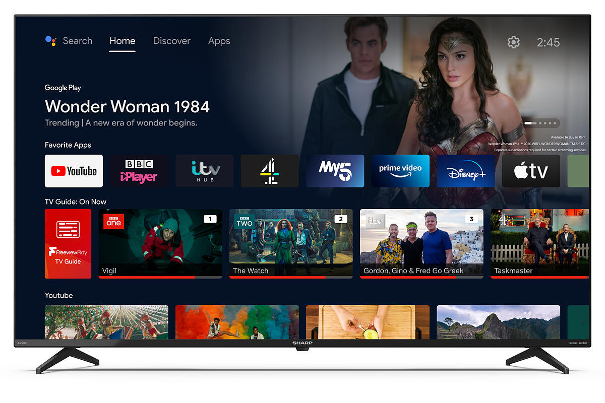 Sharp 4T-C50FN2KL2AB 50 Inch 4K Ultra HD Smart TV 50 Inch