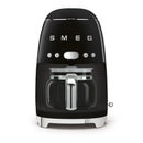 SMEG DCF02BLUK 50s Retro Style Drip Coffee Machine Black Black