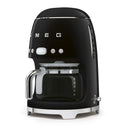 SMEG DCF02BLUK 50s Retro Style Drip Coffee Machine Black Black