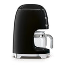 SMEG DCF02BLUK 50s Retro Style Drip Coffee Machine Black Black