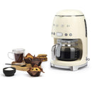 Smeg DCF02CRUK 50s Retro Style Drip Coffee Machine Cream Cream