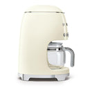 Smeg DCF02CRUK 50s Retro Style Drip Coffee Machine Cream Cream