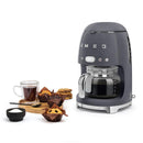 SMEG DCF02GRUK 50s Retro Stye Drip Coffee Machine Slate Grey Grey