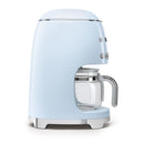 SMEG DCF02PBUK 50s Retro Style Drip Coffee Machine Pastel Blue Pastel Blue