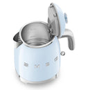 SMEG KLF05PBUK 50s Retro Style Mini Kettle Pastel Blue Pastel Blue