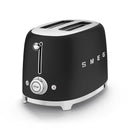 SMEG TSF01BLMUK 50s Retro Style 2 Slice Toaster Matte Black Matte Black