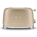 SMEG TSF01CHMUK 50s Retro Style 2 Slice Toaster Matte Champagne Matte Champagne