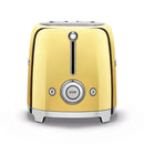 SMEG TSF01GOUK 50s Retro Style 2 Slice Toaster Gold Gold
