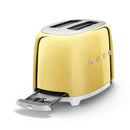 SMEG TSF01GOUK 50s Retro Style 2 Slice Toaster Gold Gold