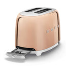 SMEG TSF01RGUK 50s Retro Style 2 Slice Toaster Rose Gold Rose Gold