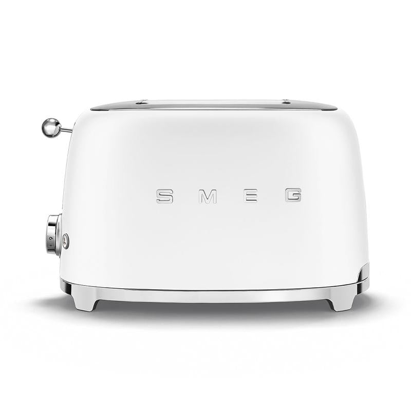 SMEG TSF01WHMUK 50s Retro Style 2 Slice Toaster Matte White Matte White