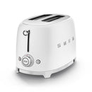 SMEG TSF01WHMUK 50s Retro Style 2 Slice Toaster Matte White Matte White