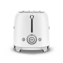 SMEG TSF01WHMUK 50s Retro Style 2 Slice Toaster Matte White Matte White
