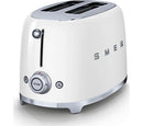 SMEG TSF01WHUK 50s Retro Style 2 Slice Toaster White White