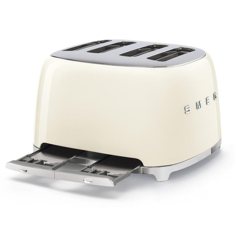 SMEG TSF03CRUK Four Slice Toaster in Cream Cream
