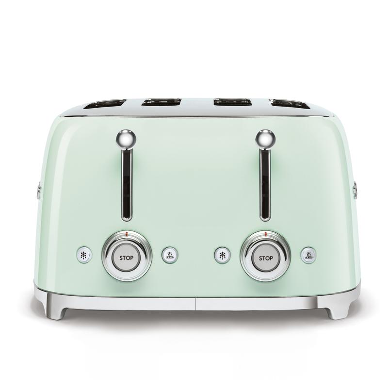 SMEG TSF03PGUK Four Slice Toaster in Pastel Green Pastel Green