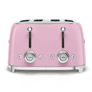 SMEG TSF03PKUK Four Slice Toaster in Pink Pink