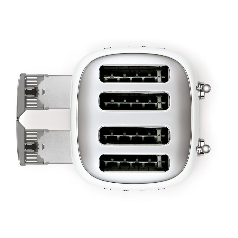 SMEG TSF03WHUK Four Slice Toaster in White White